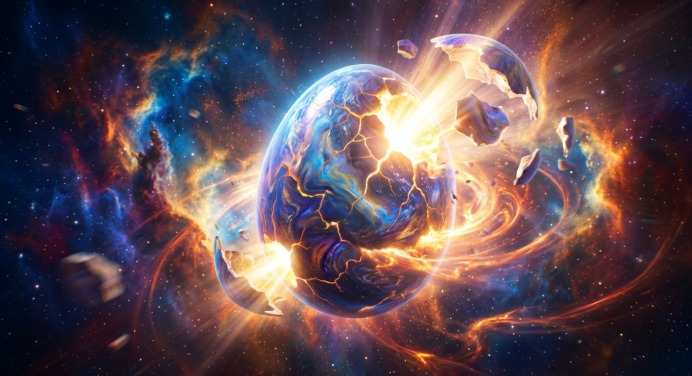 Die Wissenschaft beobachtet Bewegungen, misst Energie, entschlüsselt Muster. Aber hinter jedem Muster steckt eine Absicht, hinter jedem Gesetz eine Ordnung, und hinter jeder Ordnung ein Bewusstsein, das sich entschieden hat, sich zu manifestieren. Mythos hingegen erklärt das Universum nicht – er offenbart es. Er übersetzt in Symbole den Willen, der der Bewegung vorausgeht, die Intelligenz, die das Chaos strukturiert, die Präsenz, die alles bewohnt. Mythos ist die Sprache der Seele, während Wissenschaft die Sprache des Geistes ist. Beide weisen auf dieselbe Realität hin: ein lebendiges, absichtliches, miteinander verbundenes Kosmos. Sonnenuntergang über einer Landschaft mit Menschen und einem Baum, der Besinnlichkeit ausstrahlt.