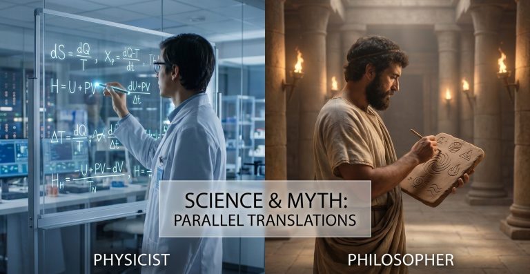 Sie betrachteten sie nicht als Märchen, sondern als lebendige Analogien, die in der Lage sind, tiefgründige Weisheit zu bewahren, die Sprachen, Epochen und Zivilisationen überschreitet. Wissenschaftler und antiker Denker, die an Konzepten des Kosmos arbeiten.