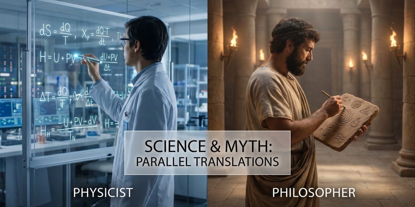 Sie betrachteten sie nicht als Märchen, sondern als lebendige Analogien, die in der Lage sind, tiefgründige Weisheit zu bewahren, die Sprachen, Epochen und Zivilisationen überschreitet. Wissenschaftler und antiker Denker, die an Konzepten des Kosmos arbeiten.
