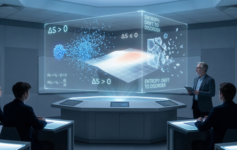 Präsentation von Datenvisualisierung in einem modernen, technologischen Raum.